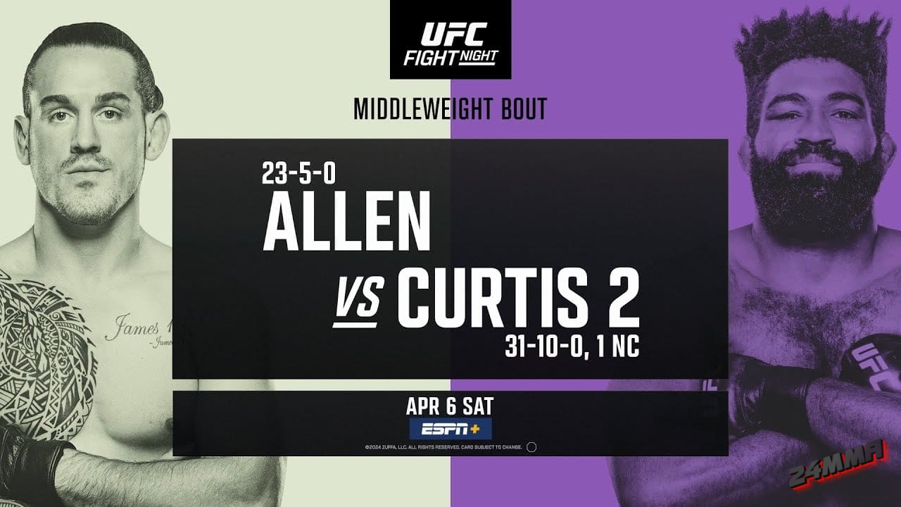 UFC Fight Night 240 Аллен - Кертис 2