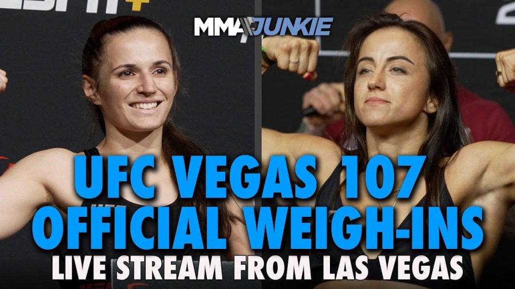 Прямая трансляция взвешивания UFC Vegas 107