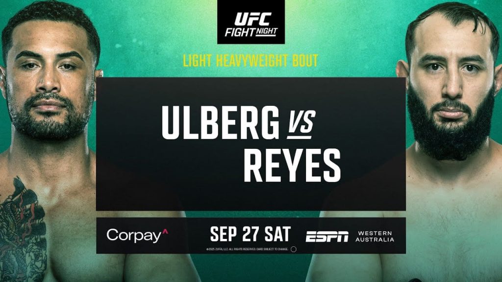 UFC Fight Night 260: Ульберг – Рейес прямая трансляция