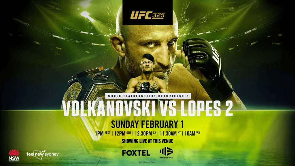 UFC 325 прямая трансляция
