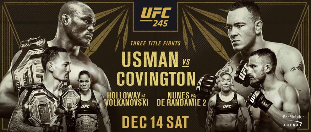 UFC 245 Usman vs. Covington – дата, участники и кард