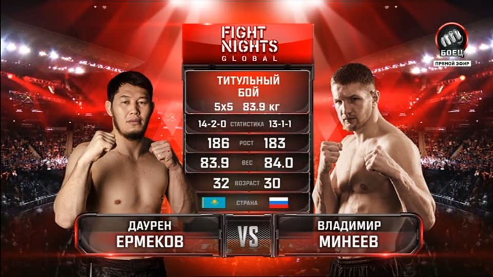 Владимир Минеев – Даурен Ермеков
