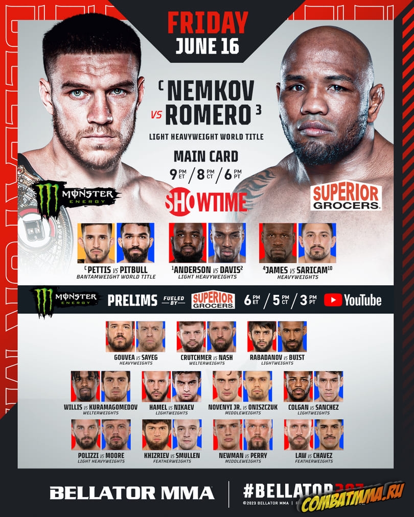 кард Bellator 297